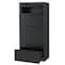 Global Industrial 30W Premium Lateral File Cabinet, 5 Drawer, Black 252468BK - alternate 2